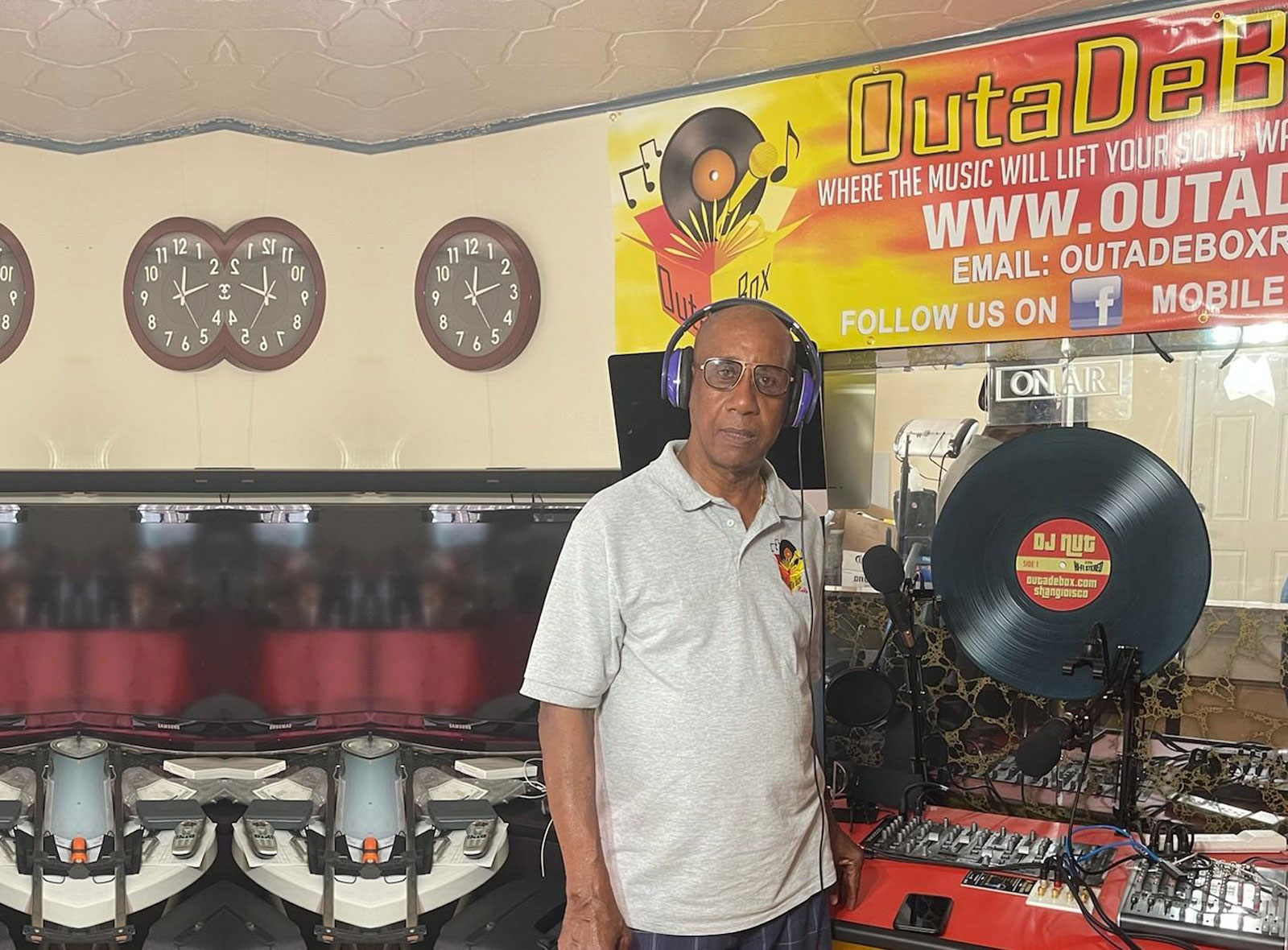 on air DJ Bobby Muir