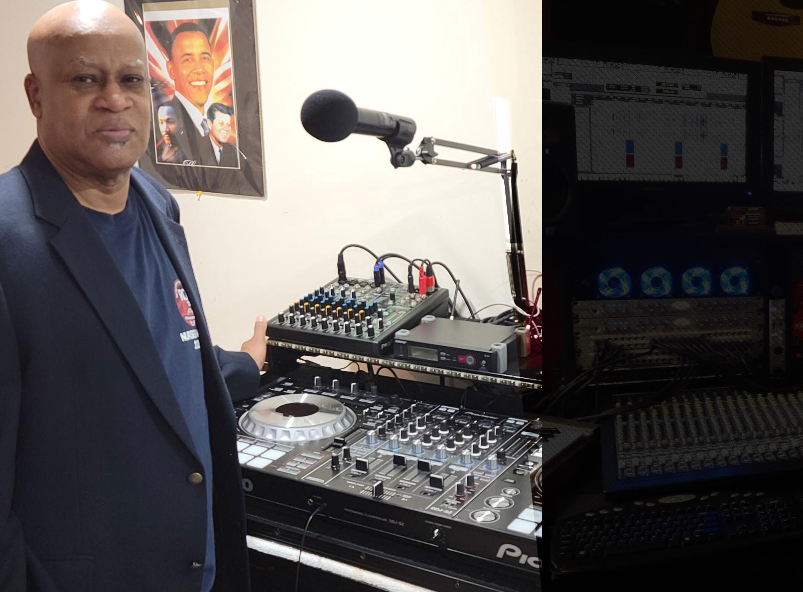 on air DJ Wayne